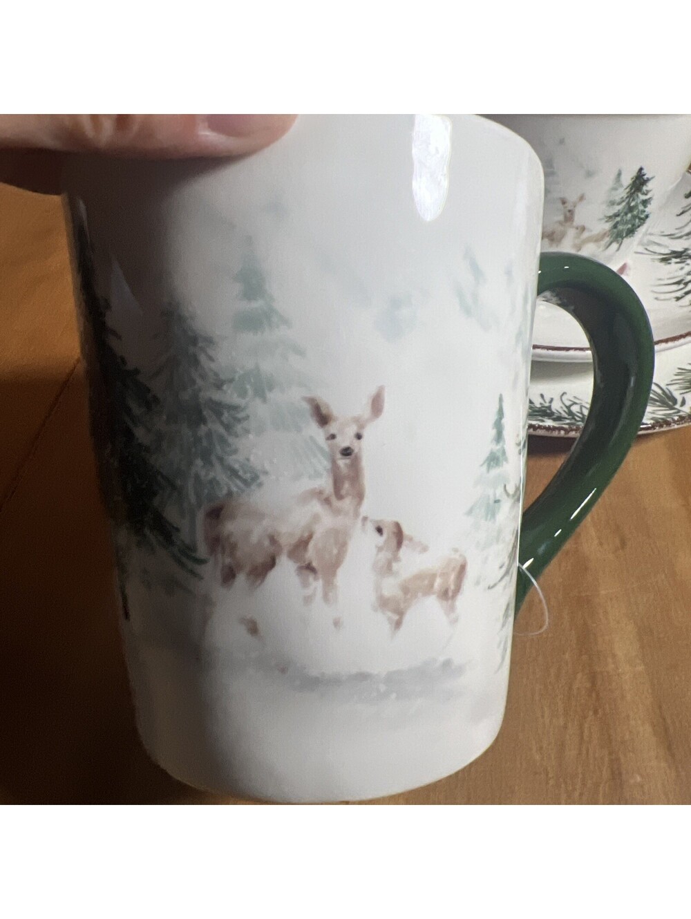 Robert Stanley Aspen Cove Deer & Doe 4pc Dish Set, New - Picture 3 of 9